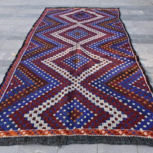 5.4 ft. x 11 ft. Vintage Kilim Rug TR61832 Image 1