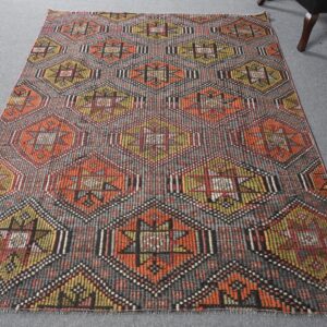 5.3 ft. x 7.3 ft. Vintage Kilim Rug TR61902 Image 1