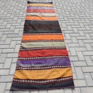 2.5 ft. x 9.1 ft. Vintage Kilim Rug TR62052 Image 1