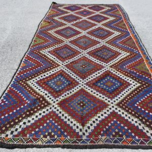 5.9 ft. x 12.8 ft. Vintage Kilim Rug TR62132 Image 1