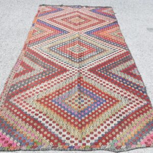 4.8 ft. x 9.8 ft. Vintage Kilim Rug TR62162 Image 1