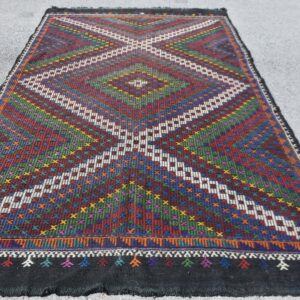 6.7 ft. x 11 ft. Vintage Kilim Rug TR62172 Image 1