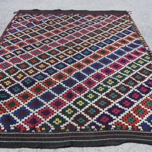 6.4 ft. x 8.6 ft. Vintage Kilim Rug TR62182 Image 1