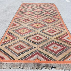 5.7 ft. x 11.9 ft. Vintage Kilim Rug TR62222 Image 1
