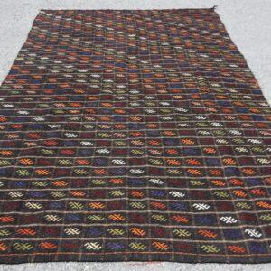 6.4 ft. x 9.6 ft. Vintage Kilim Rug TR62262 Image 1
