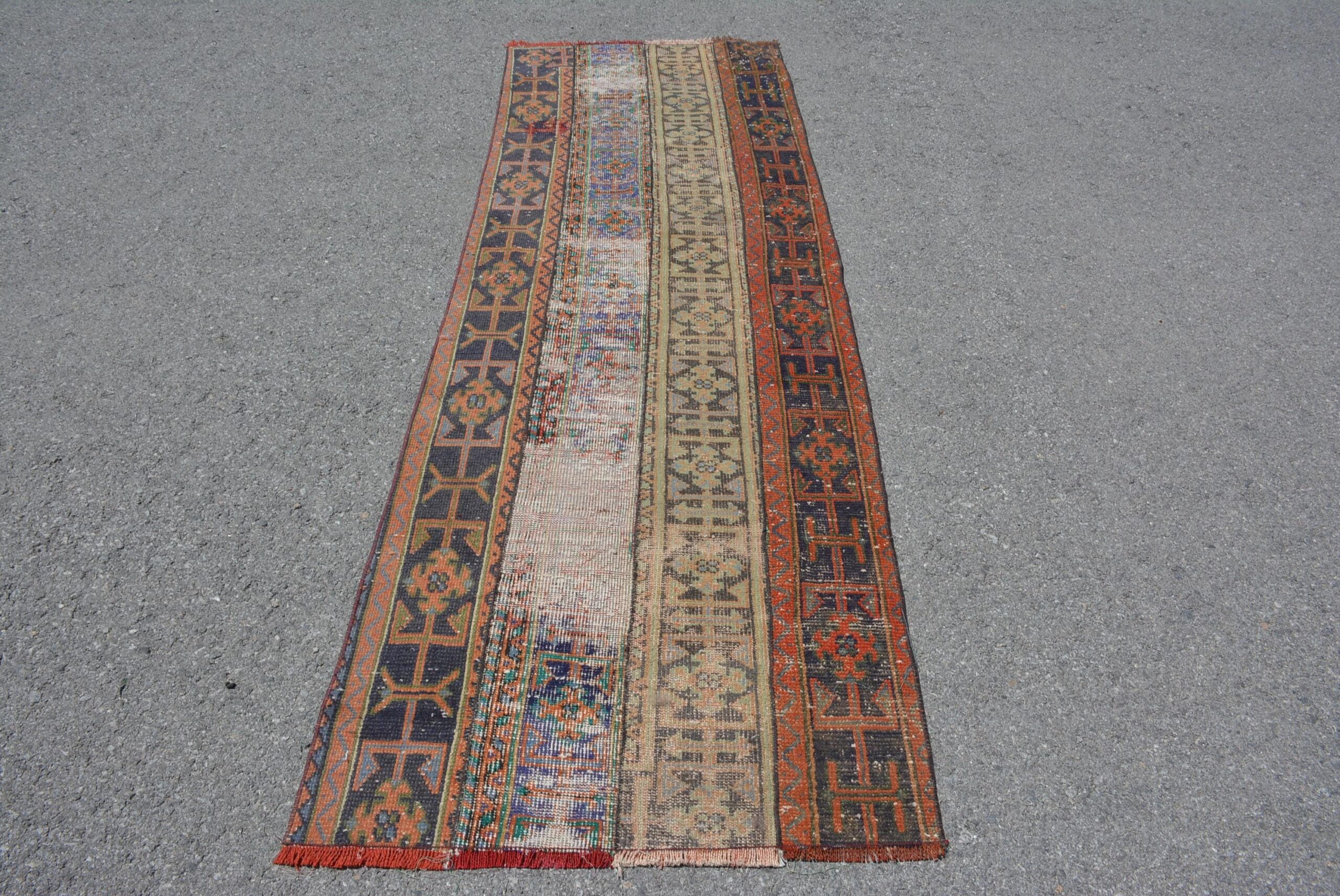 2.8 ft. x 8.7 ft. Vintage Patchwork Rug TR22984