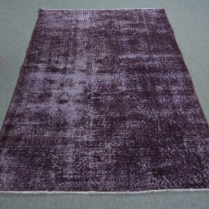 3.8 ft. x 6.9 ft. Vintage Overdyed Rug TR34323 Image 1