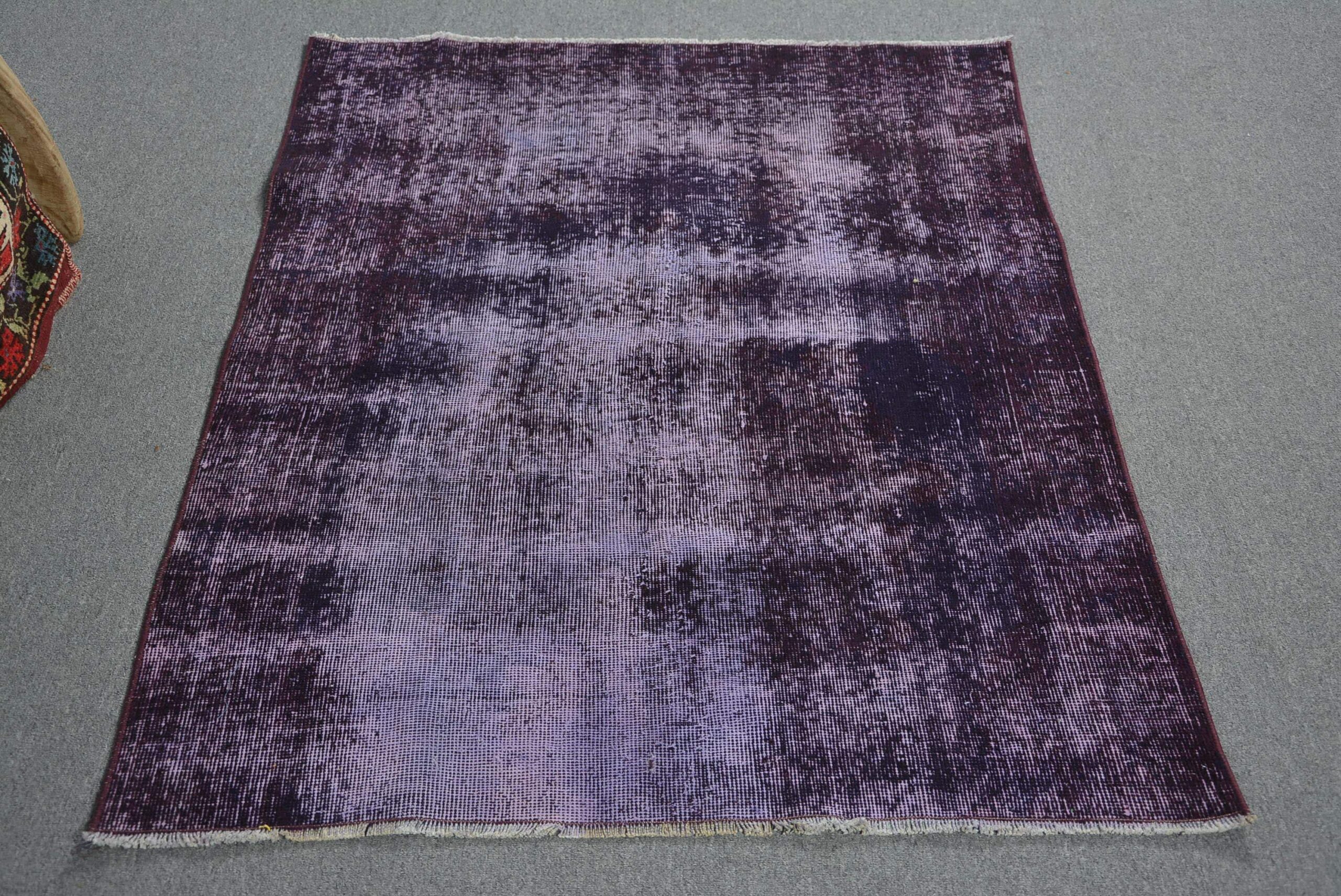 3.5 ft. x 4.7 ft. Vintage Overdyed Rug TR34343