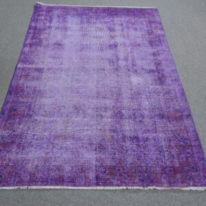 3.6 ft. x 6.6 ft. Vintage Overdyed Rug TR34413 Image 1