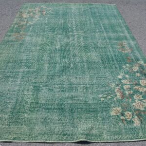 6.4 ft. x 10 ft. Vintage Overdyed Rug TR34473 Image 1