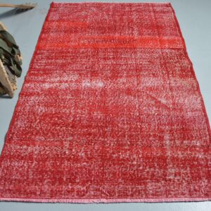 4 ft. x 6.4 ft. Vintage Overdyed Rug TR34493 Image 1