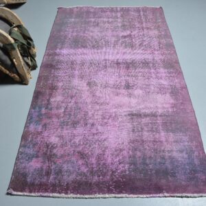 3.6 ft. x 6.4 ft. Vintage Overdyed Rug TR34503 Image 1