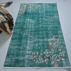 3.4 ft. x 6.5 ft. Vintage Overdyed Rug TR34533 Image 1