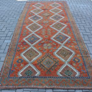 4.9 ft. x 11.2 ft. Vintage Turkish Rug TR45107 Image 1