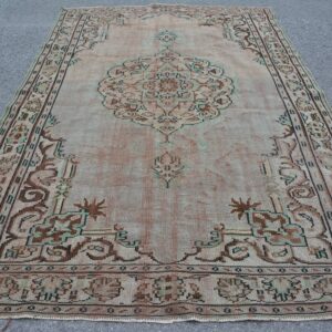 6.4 ft. x 10 ft. Vintage Turkish Rug TR46417 Image 1