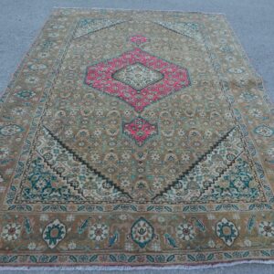 6.2 ft. x 9.5 ft. Vintage Turkish Rug TR47527 Image 1