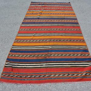 4.4 ft. x 9.4 ft. Vintage Kilim Rug TR62292 Image 1