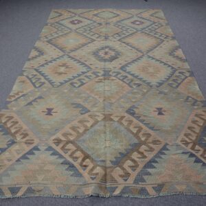 5.7 ft. x 10.4 ft. Vintage Kilim Rug TR62312 Image 1