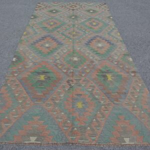 5 ft. x 10.7 ft. Vintage Kilim Rug TR62352 Image 1