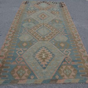 5.1 ft. x 10.4 ft. Vintage Kilim Rug TR62372 Image 1
