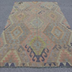 5.3 ft. x 8.5 ft. Vintage Kilim Rug TR62382 Image 1
