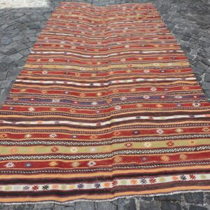 5.5 ft. x 13 ft. Vintage Kilim Rug TR62452 Image 1