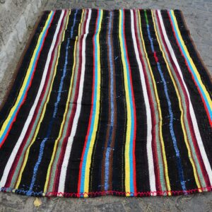 5 ft. x 7.7 ft. Vintage Kilim Rug TR62482 Image 1