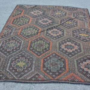 5.7 ft. x 6.2 ft. Vintage Kilim Rug TR62572 Image 1