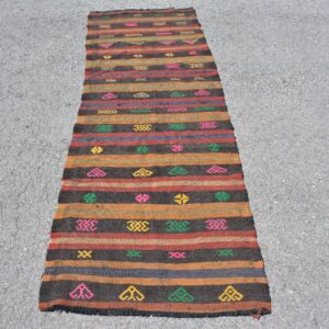 2.8 ft. x 8 ft. Vintage Kilim Rug TR62682 Image 1